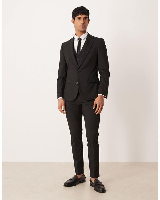 Veste ASOS pour homme en coloris Black
