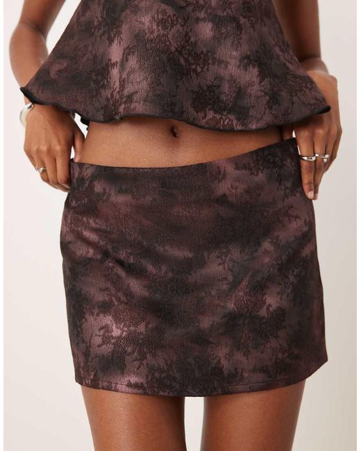 Motel Natural Iniya Low Rise Mini Skirt