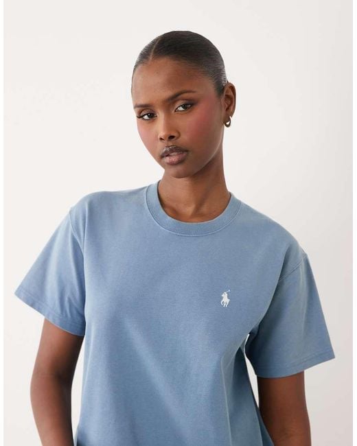 Polo Ralph Lauren Blue Back Print Straight Fit T-shirt