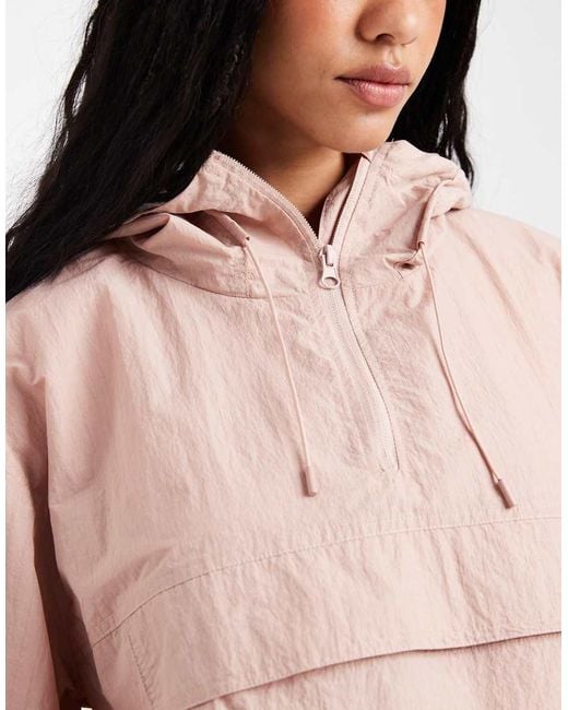 ASOS Orange Shower Resistant Overhead Track Jacket