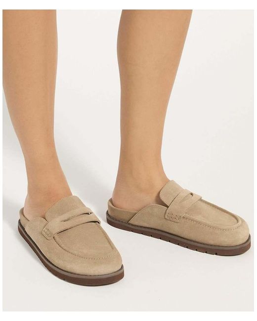 Dune Brown Goldens Mules