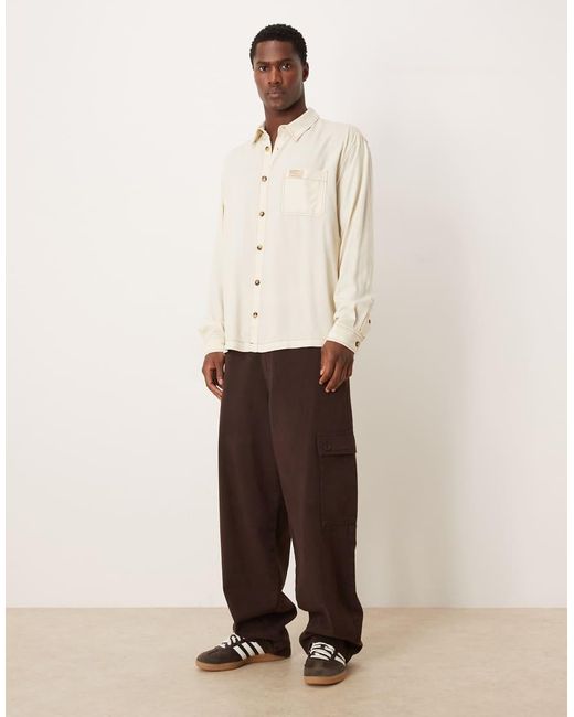 ASOS Natural Relaxed Shirt for men