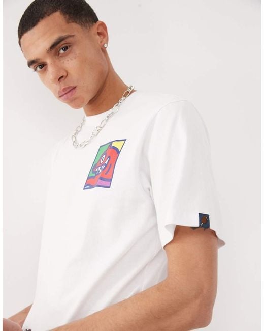 Camiseta Blanca De Manga Corta Con Estampado De Perro Corriendo Estilo Arte Pop De Ice Cream ICECREAM de hombre de color Blue