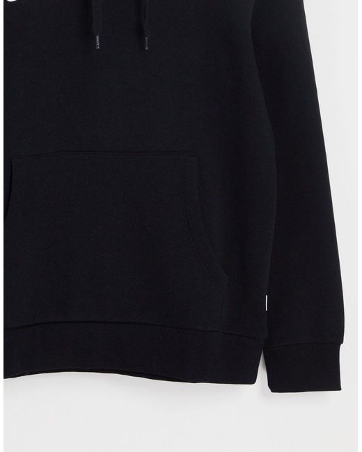 Jack & Jones Black Essentials Logo Hoodie for men