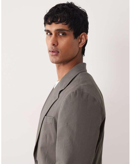 ASOS Gray Slouchy Blazer for men