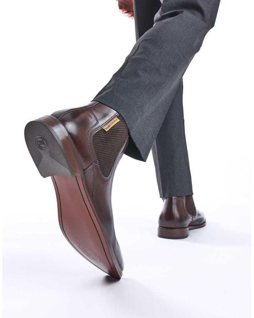 Base London Brown Sikes Chelsea Boot for men