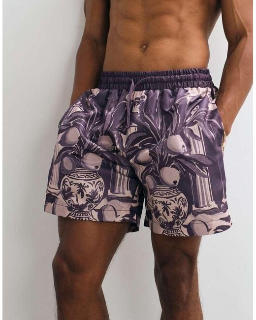 On Vacation Club Red Location All-over Print Swim Shorts for men