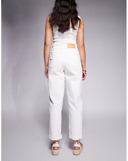 ASOS Purple High Rise Relaxed Mom Jeans