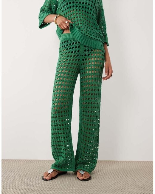 ASOS Green Wide Leg Pants