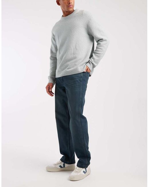 ASOS Gray Straight Jeans for men