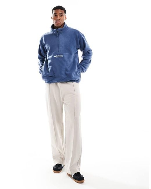 Columbia Blue Bent Bough 1/2 Zip Fleece for men