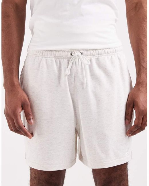 Nike White Club French Terry Shorts for men