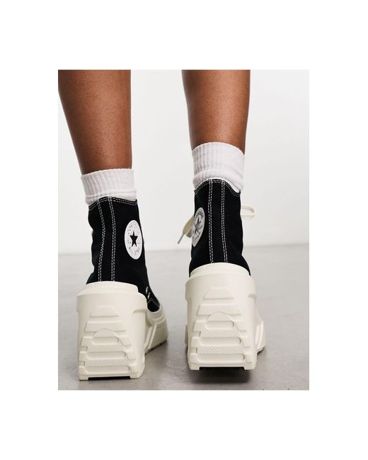 Chuck 70 de luxe - sneakers nere alte con zeppa di Converse in White