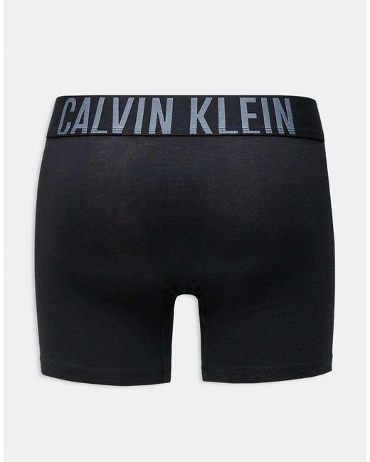 Calvin Klein – intense power – boxershorts aus baumwolle in Black für Herren