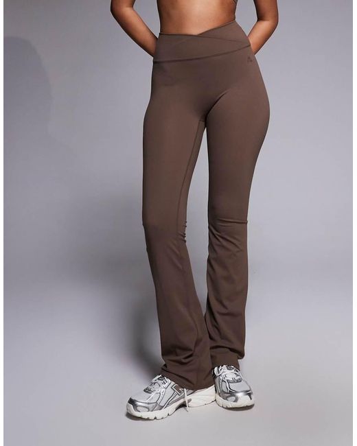MONTIREX Gray Powder Studio Wrap leggings