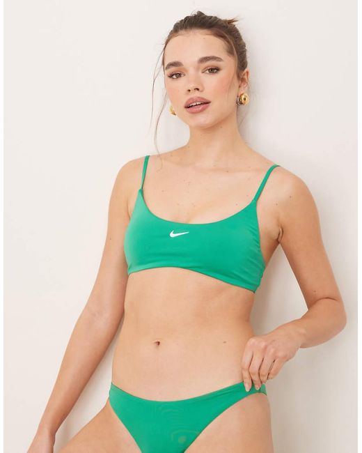 Nike Green Nike Essential Bralet Bikini Top