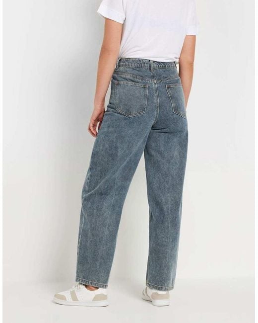 Long Tall Sally Blue Barrel Leg Jeans