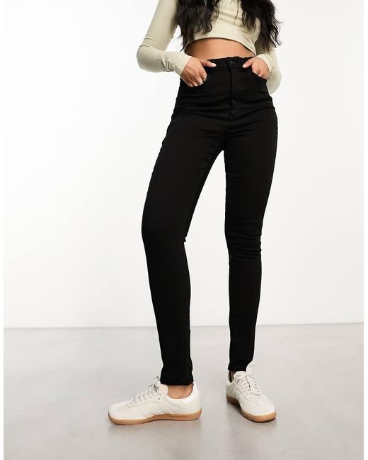 Vero Moda Black Super High Rise Skinny Jean
