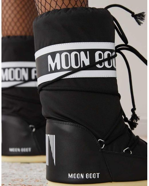 Moon Boot Black Moonboot Icon High Boots