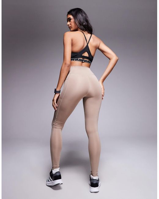 Adidas Originals Gray Adidas training – optime essentials – lange leggings