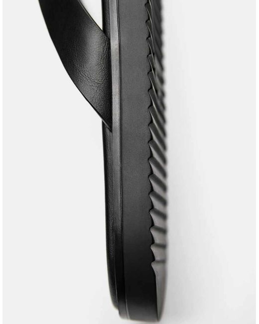 Pull&Bear White Flat Sandals for men