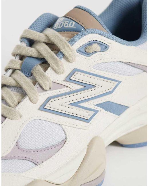 New Balance White 9060 Trainers