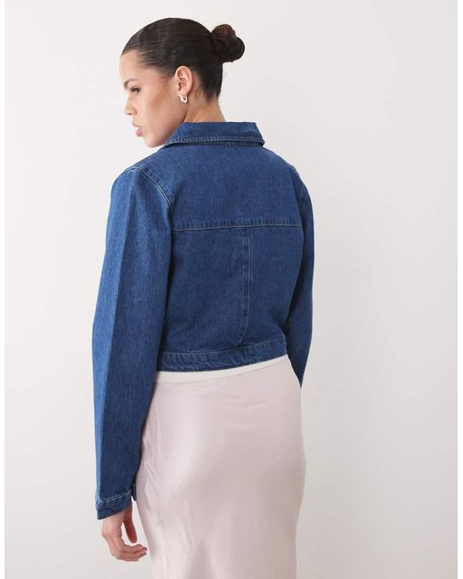 ASOS Blue Denim Zip Through Jacket