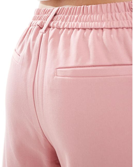 Object Pink Tailored Wide Leg Trousers