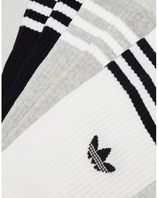 Adidas Originals White – 3er-pack hoch geschnittene socken