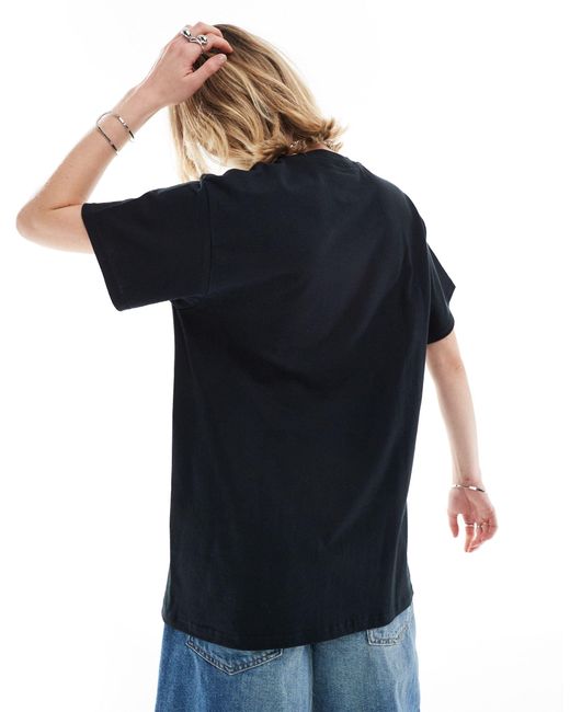 T-shirt nera unisex con stampa su licenza di elton john di Reclaimed (vintage) in Black