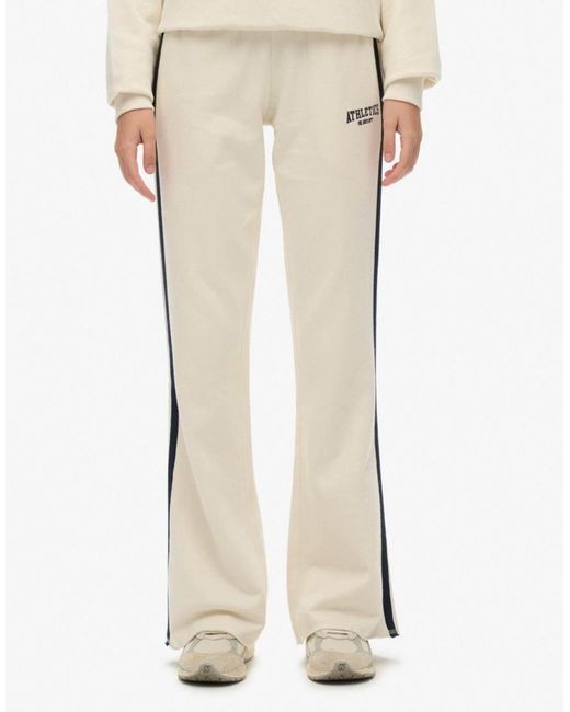 Superdry Natural Athletic Stripe Flare Joggers