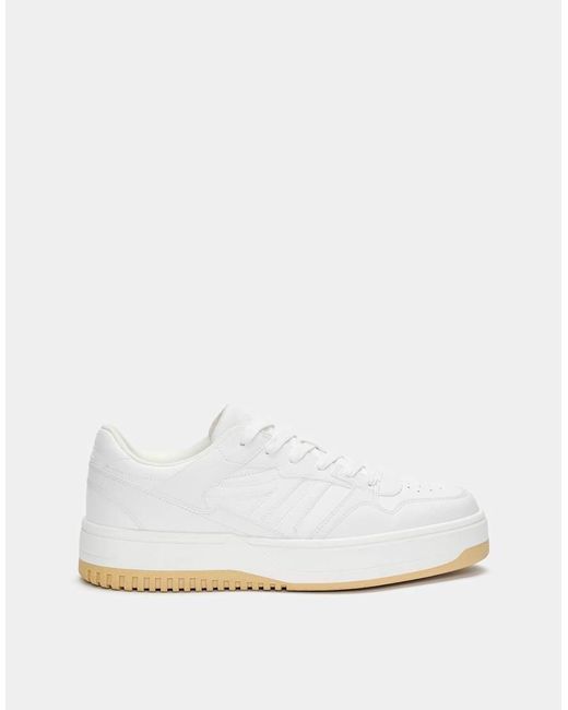 Sneakers Bianche Con Suola Spessa di Pull&Bear in White da Uomo