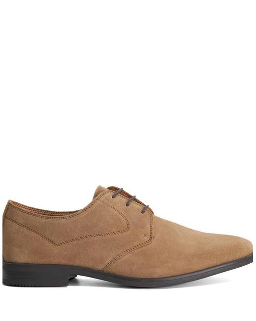 Dune Brown Burtford Derby Shoes for men