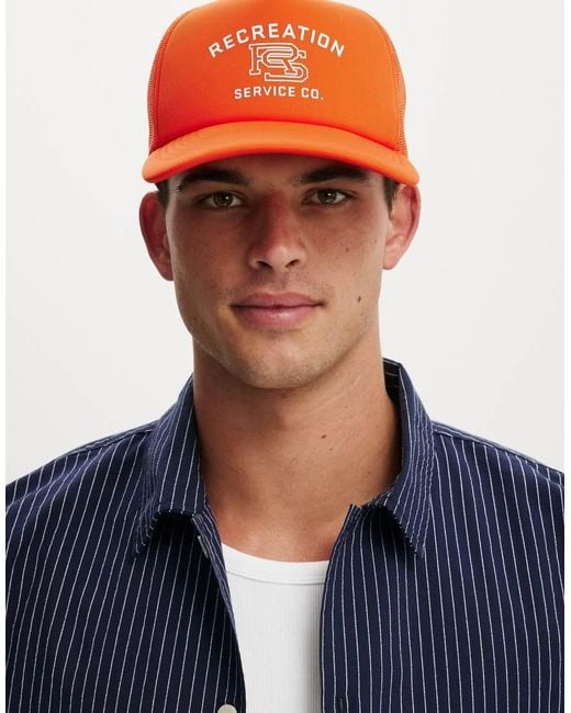Cotton On Blue Trucker Hat for men