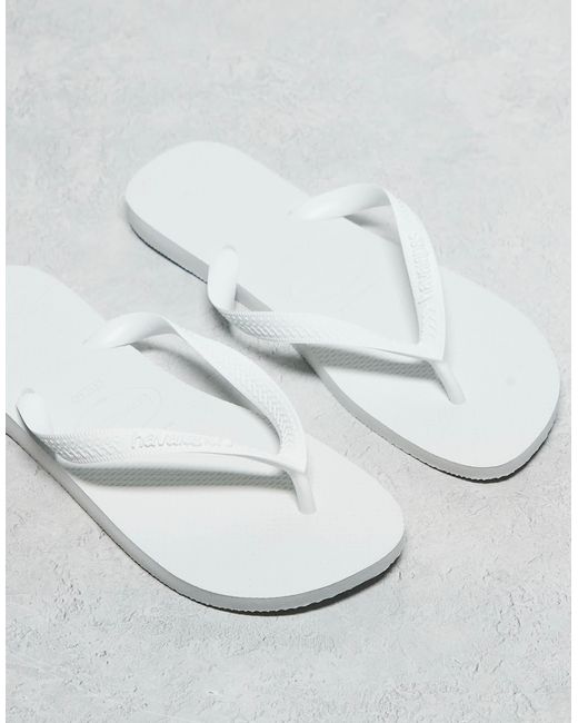 Havaianas White Unisex Classic Flip Flops