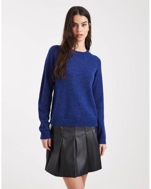 Pieces Blue – hochgeschlossener pullover