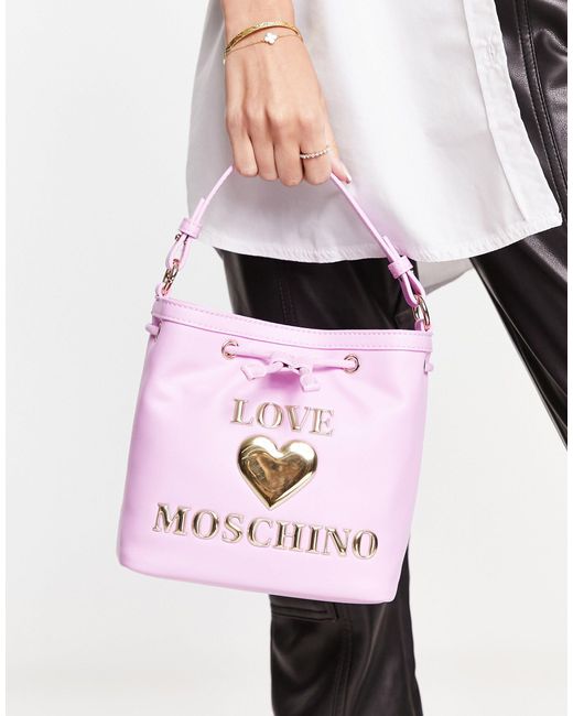 Bob avec logo cœur Love Moschino en coloris Rose | Lyst