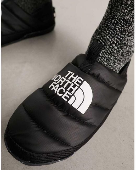 The North Face Black Nuptse Down Insulated Mules for men
