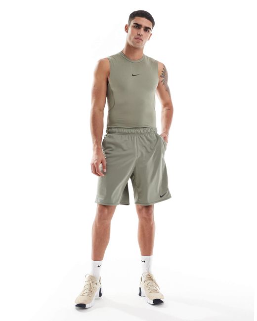 Nike – totality dri-fit – gestrickte shorts in Gray für Herren
