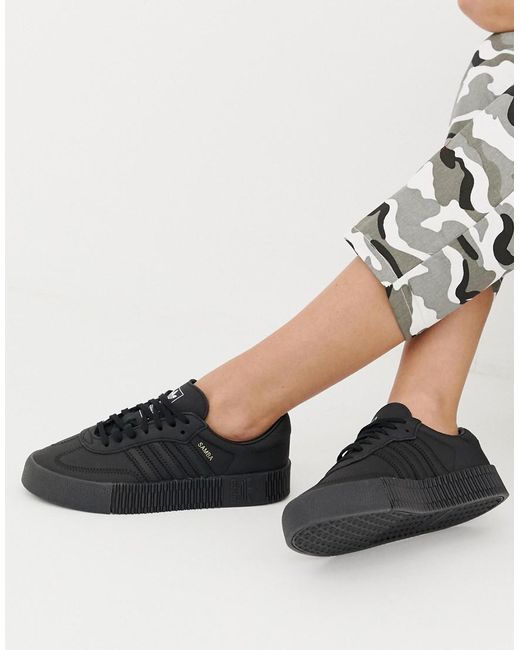 adidas Originals Samba Rose Trainers In Triple in Black Lyst UK