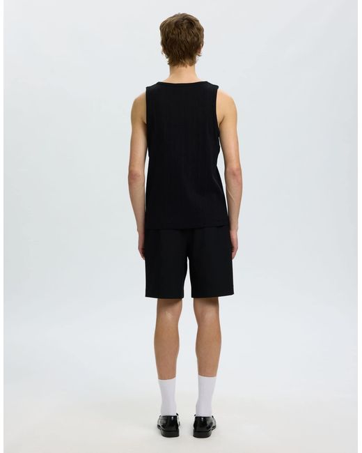Débardeur SELECTED pour homme en coloris Black