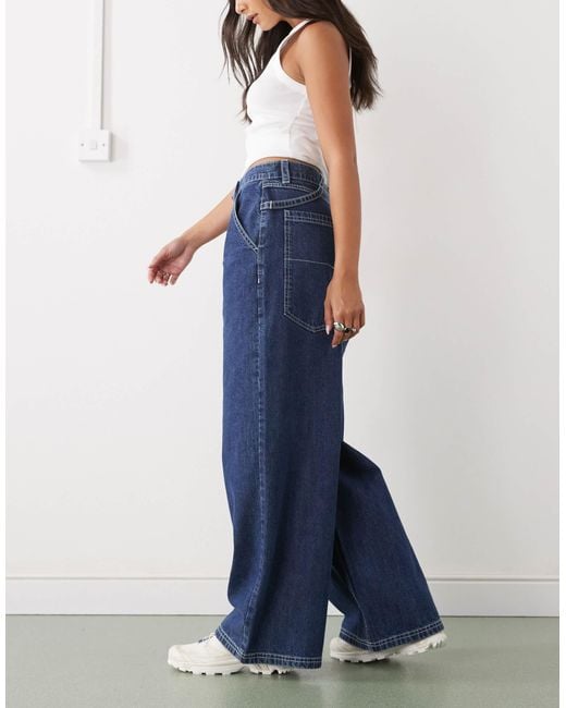 Collusion Blue Xl baggy Low Rise Jean With Hardwear