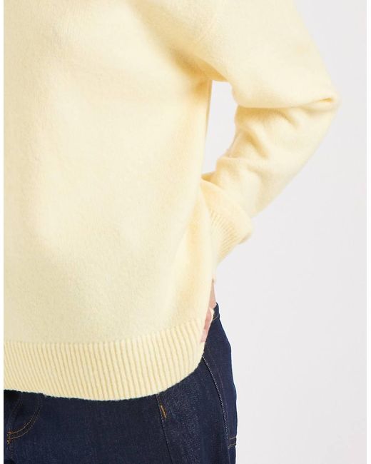 Pieces Natural Long Sleeve Oversized Knitted Jumper