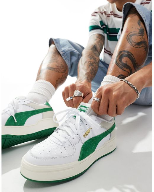 PUMA – ca pro – sneaker aus wildleder in Green für Herren