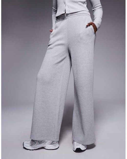 ASOS Blue Weekend Collective Heavyweight Waffle Sweatpants