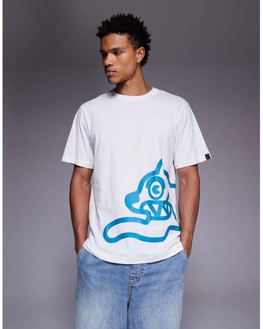 ICECREAM White Running Dog Heavyweight T-shirt for men