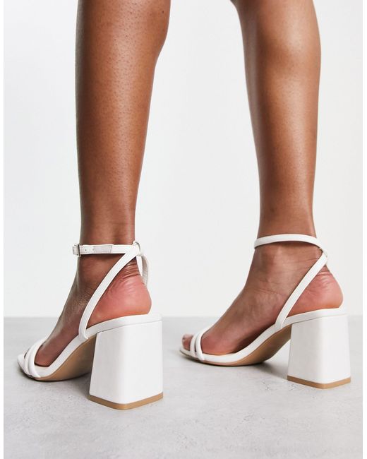 Truffle Collection White Wide fit – zarte sandalen