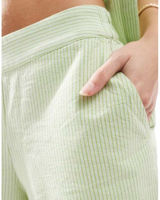 JJXX Gestreepte Short in het Green
