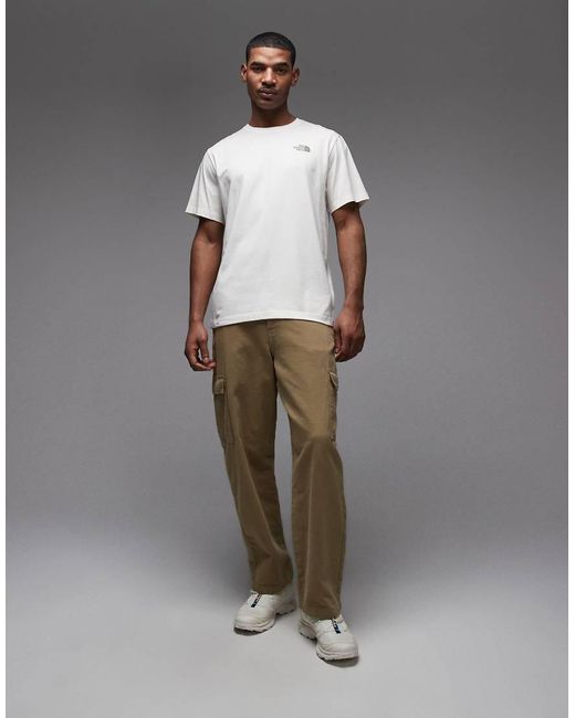 The North Face Gray Mountain Sketch Backprint T-Shirt for men