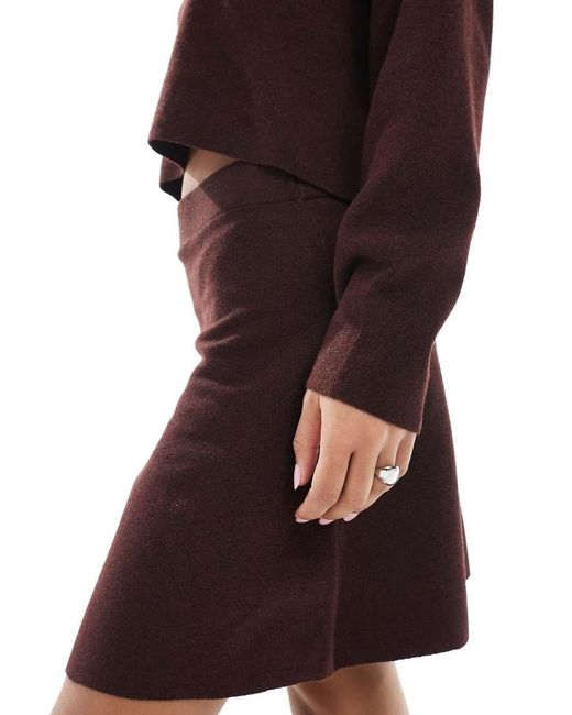 ONLY Multicolor Seam Detail Knitted Mini Skirt Co-Ord